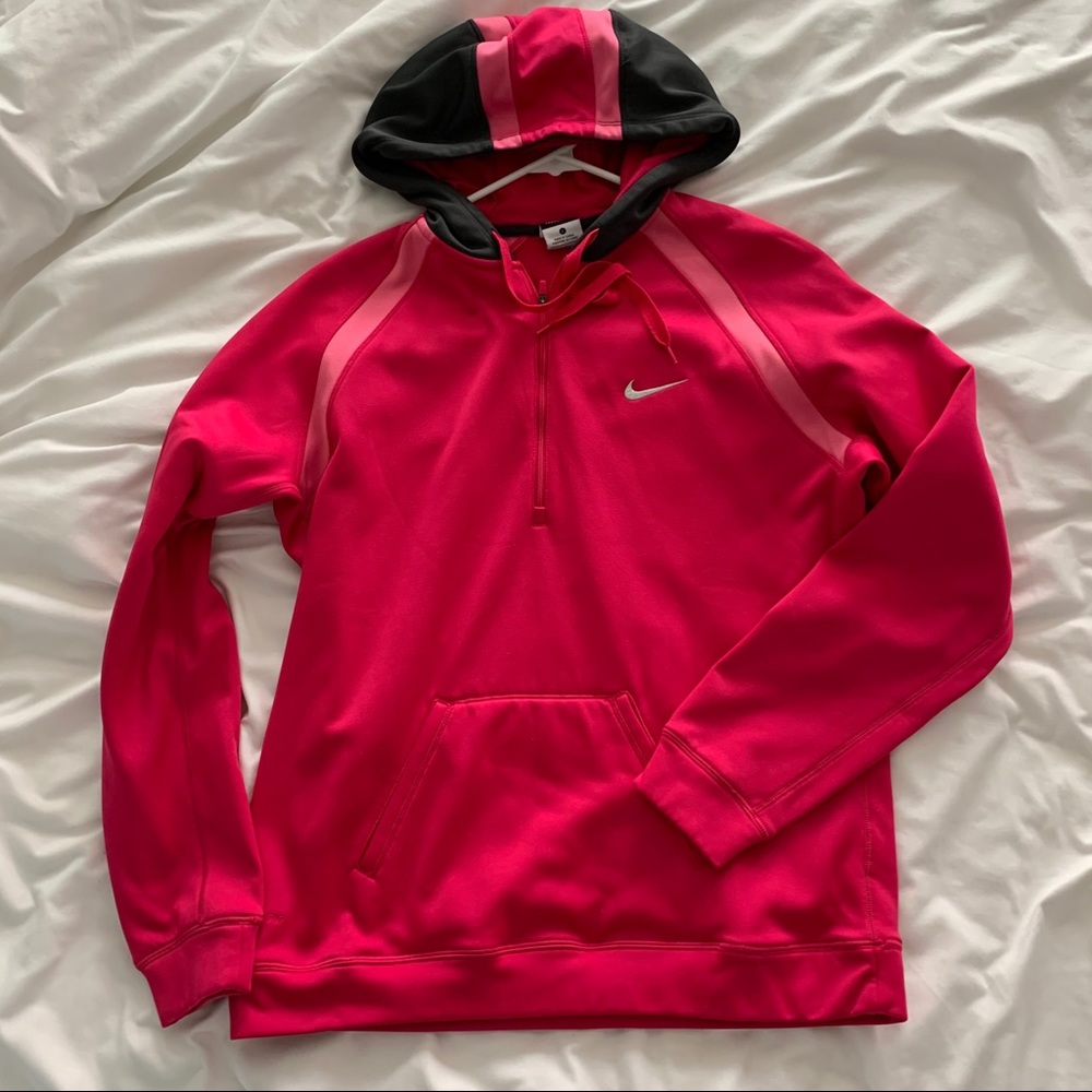 Pink Nike hoodie
